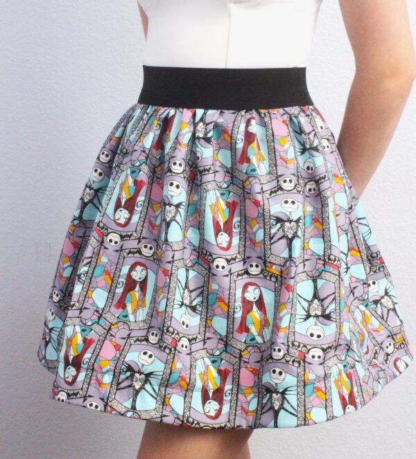 Jack and Sally Skater Mini Skirt