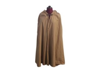 XL Dark Tan Short Hooded Cloak