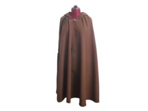 Brown Short Hooded Cloak