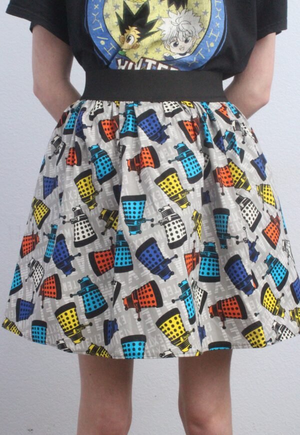 Dalek Skater Mini Skirt