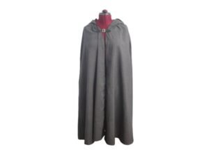 Charcoal Short Hooded Cloak