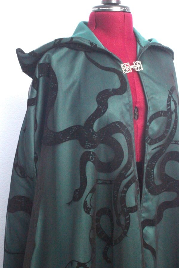 Green Snake Long Hooded Cloak