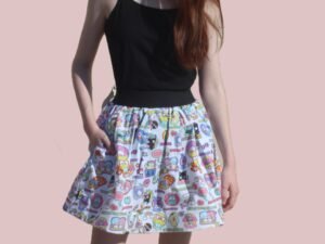 Hello Kitty Skater Mini Skirt with Pockets