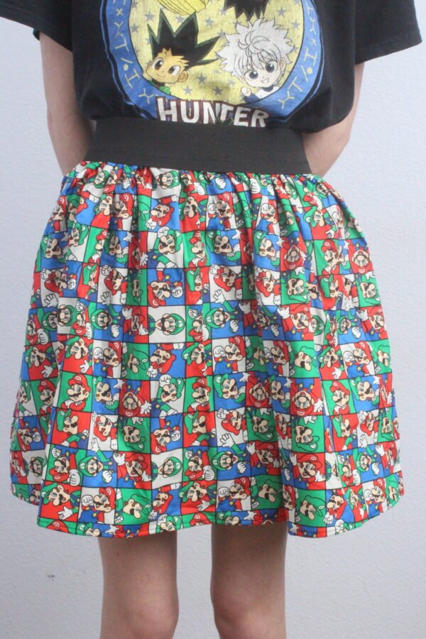 Mario and Luigi Skater Mini Skirt