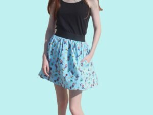 Mario Level Up Skater Mini Skirt