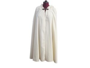 Cream Short Hooded Cloak