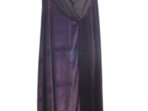 Purple Glittery Long Hooded Cloak