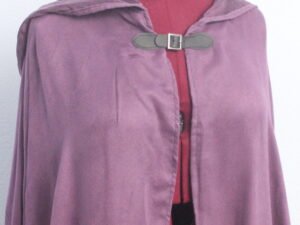 Purple Velvet Long Hooded Cloak