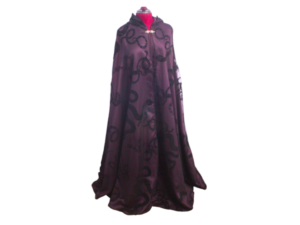 Purple Snake Short Hooded Cloak