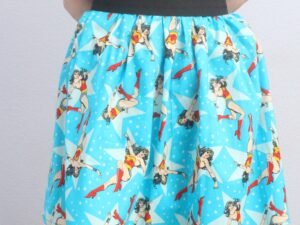 Star Wonder Woman Skater Mini Skirt