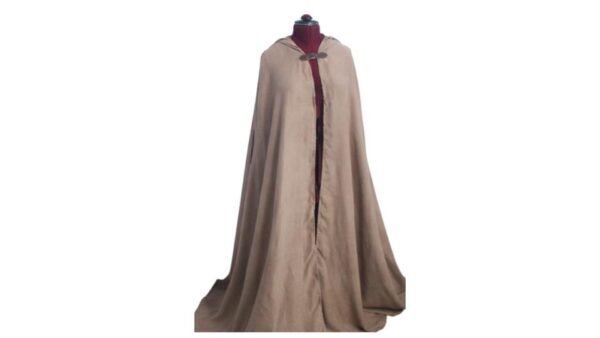 Tan Suede Long Cloak