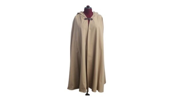 Tan Short Hooded Cloak
