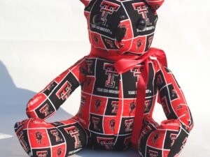 Texas Tech Block Teddy Bear