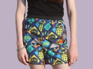 Cyberman, Dalek, and Tardis Unisex Shorts