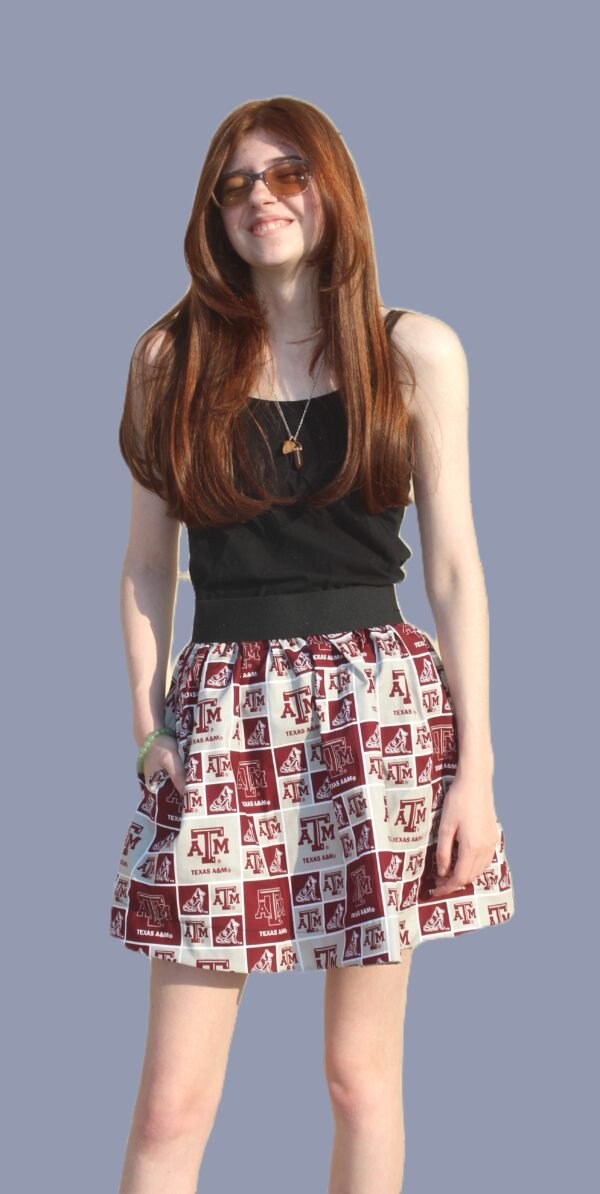 aTm College Skater Mini Skirt