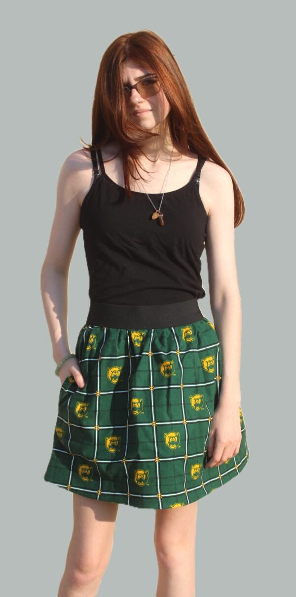 Bear College Skater Mini Skirt