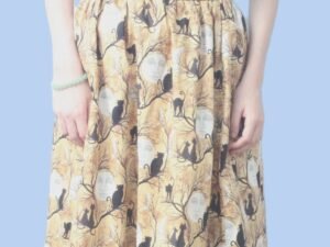 Cat Moon Midi Skirt