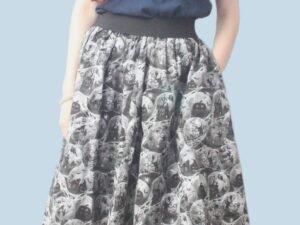 Crystal Ball Midi Skirt with Pockets