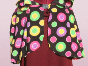 Colorful Polka Dot Capelet