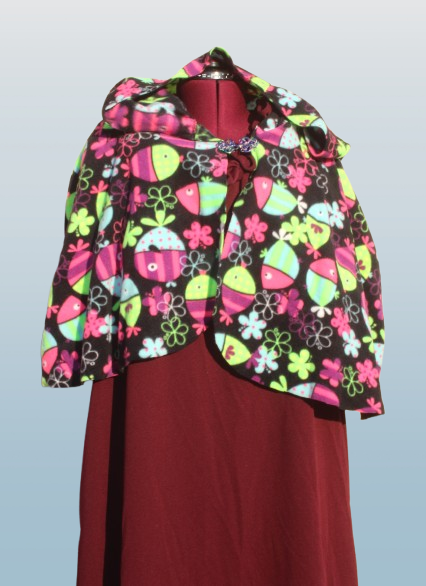 Colorful Fish Hooded Capelet